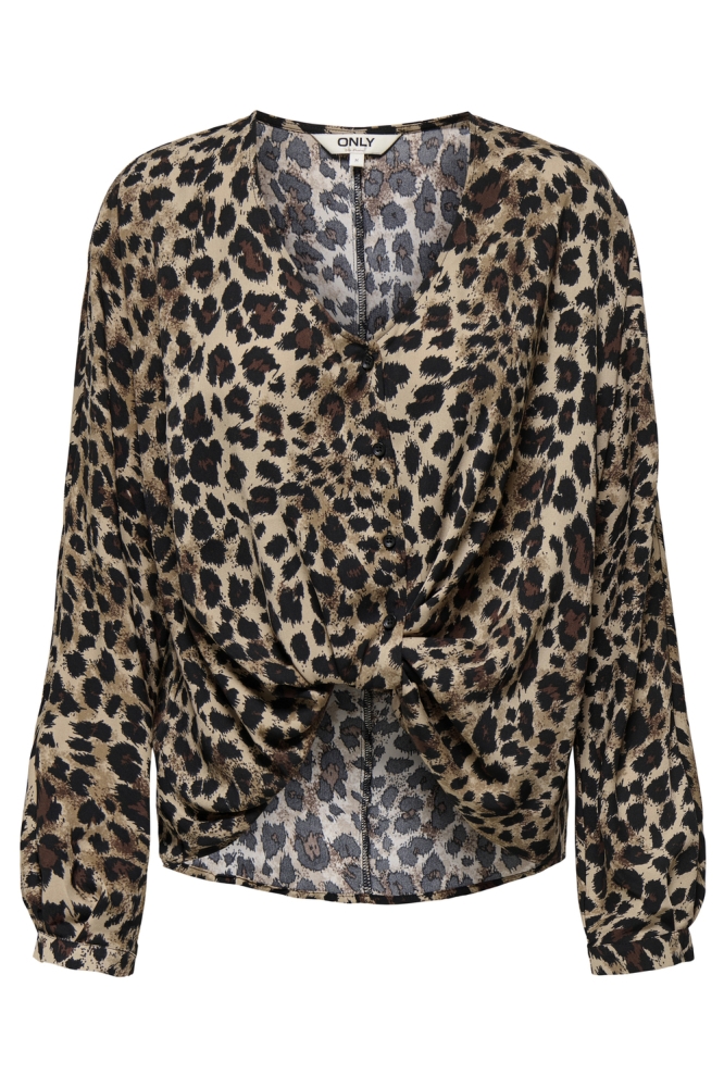 ONLMASC THALIA LIFE LS SHO KNOT TOP 15342840 LIGHT TAUPE
